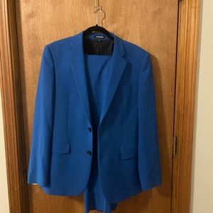 Mens express cobalt blue suit